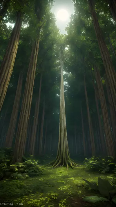 Enchanted Weapons in the Forest Canopy