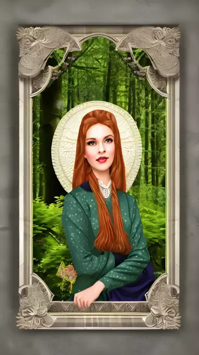 Retro Enchanted Forest Portrait