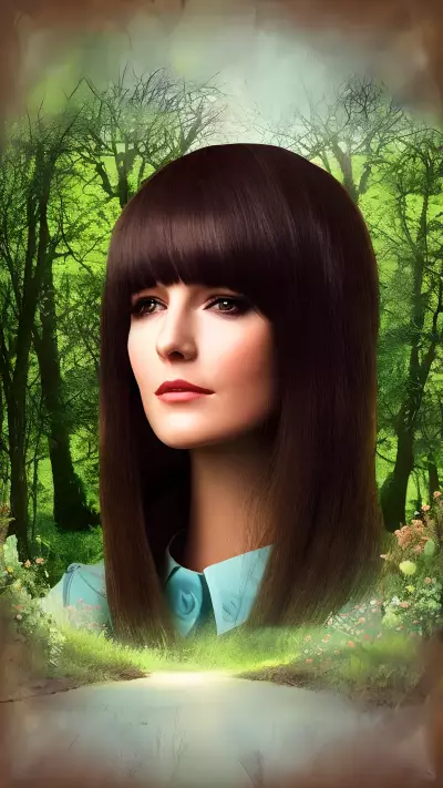 Retro Enchanted Forest Portrait