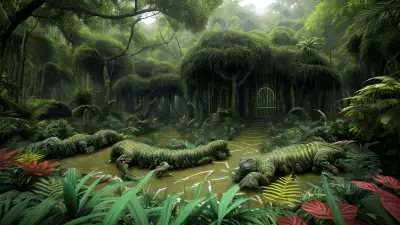 Huxley's Lair A Vibrant Jungle of Swamp Monsters and Labyrinths