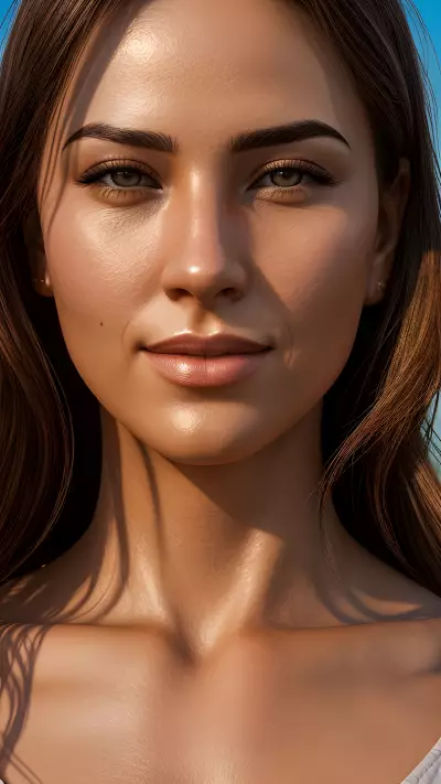 Beautiful Sunset on the Beach Young Love