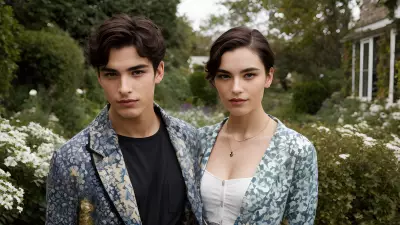 Street Portrait amidst Victorian Garden   Celebrating Individuality