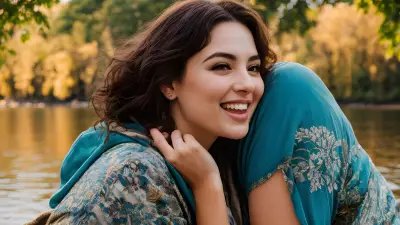 Vintage Style Portrait Capturing True Friendship on a Serene Lake