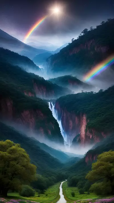 The Majestic Valley of Unicorns