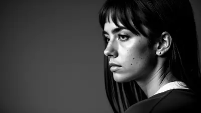 Contrast in a Contemplative Portrait