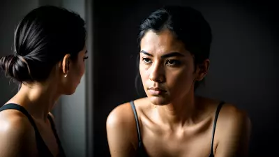 Contrast in a Contemplative Portrait
