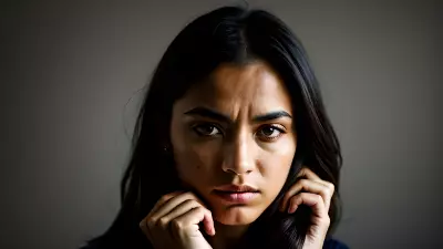 Contrast in a Contemplative Portrait