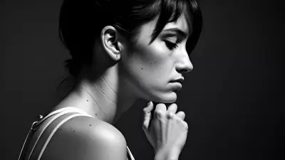 Contrast in a Contemplative Portrait