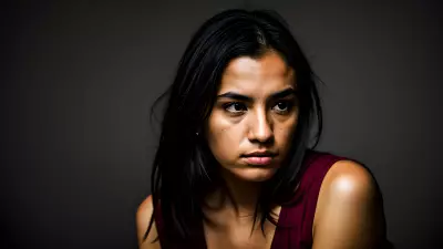 Contrast in a Contemplative Portrait
