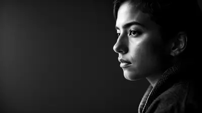 Contrast in a Contemplative Portrait